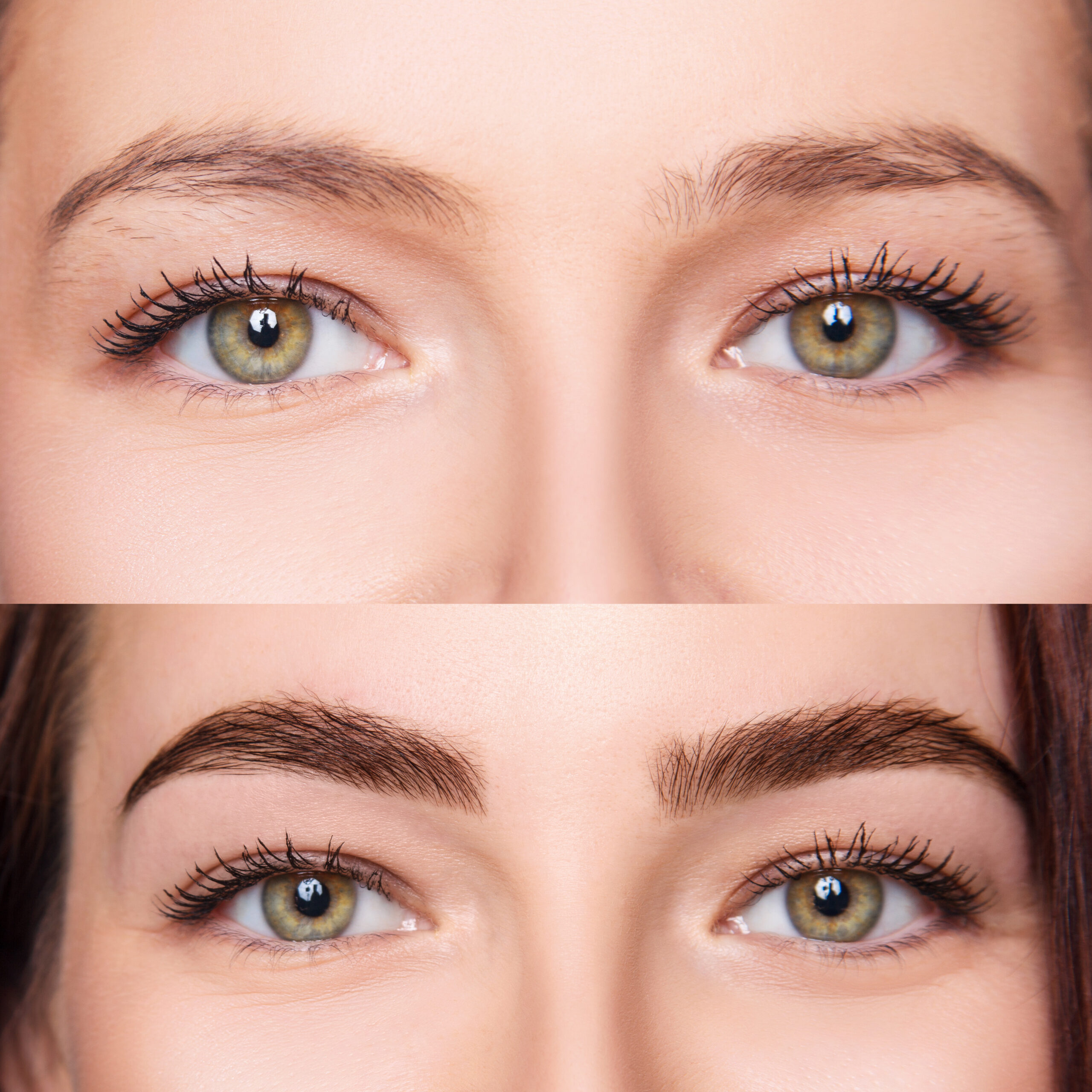 Female eyebrows before and after brows correction Treatments | Arcanum Aesthetics | Tampa, Florida