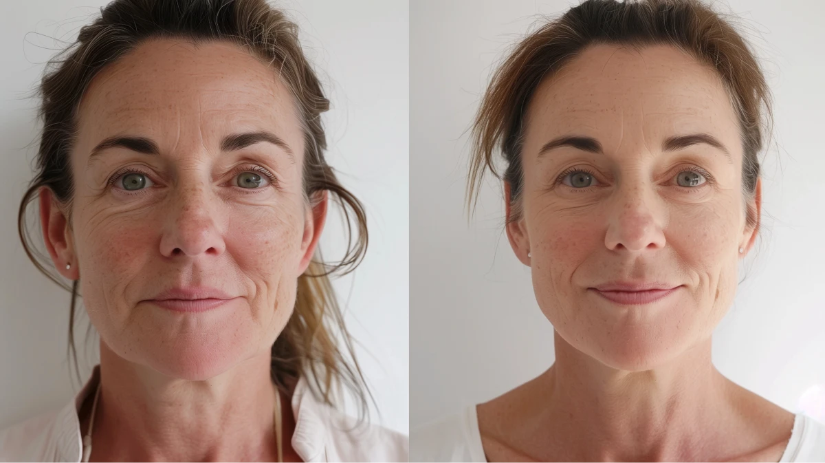 Before and after results of Chemical Peel Treatment - Image 2